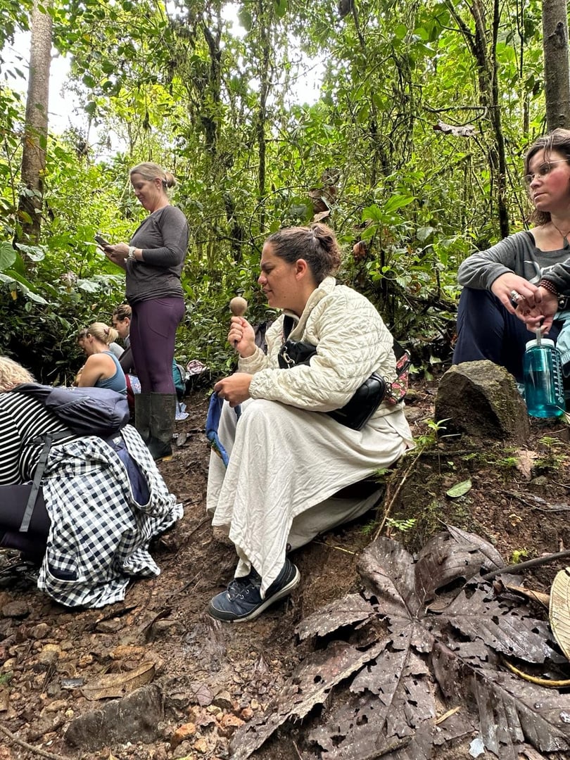 San Pedro -temazcal-seremonia Hayulimassa, luonnonsuojelualueella
