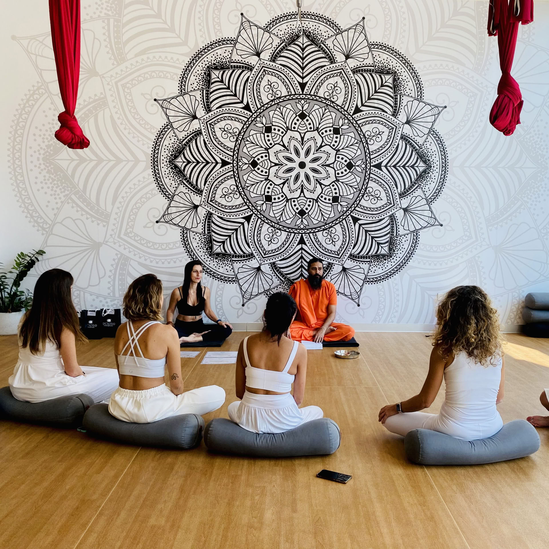 50 tunnin meditaatio- ja pranayama-mestarikurssi (tietoinen hengitys) (YACEP) hybridi