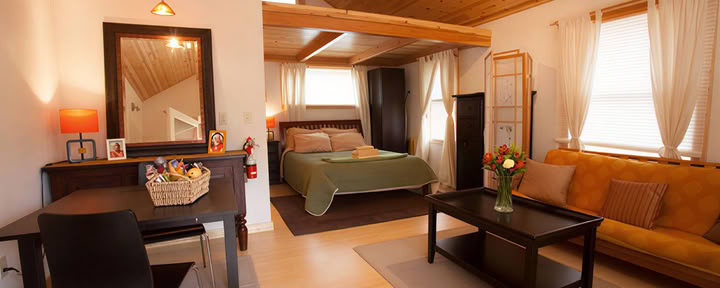 Deluxe Shanti - Private or Married Couples (Queen Bed + Futon)