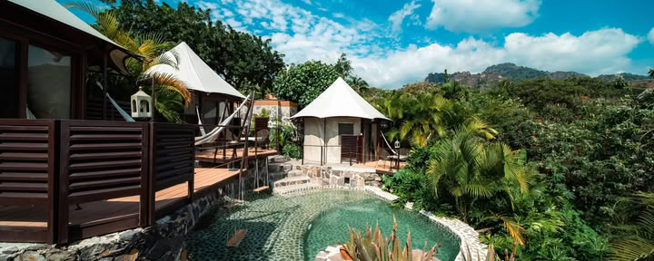 Glamping-sviitti