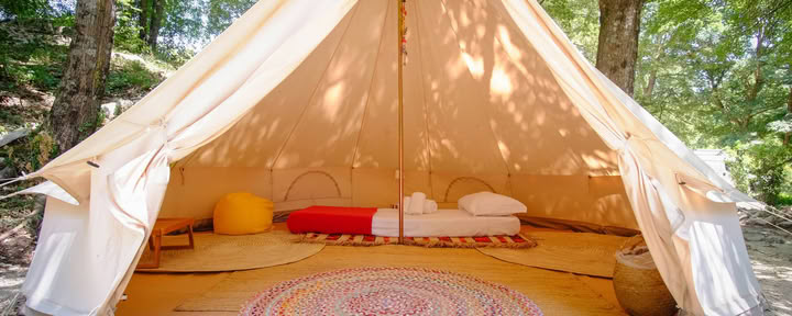 Yhden Hengen Glamping-teltta